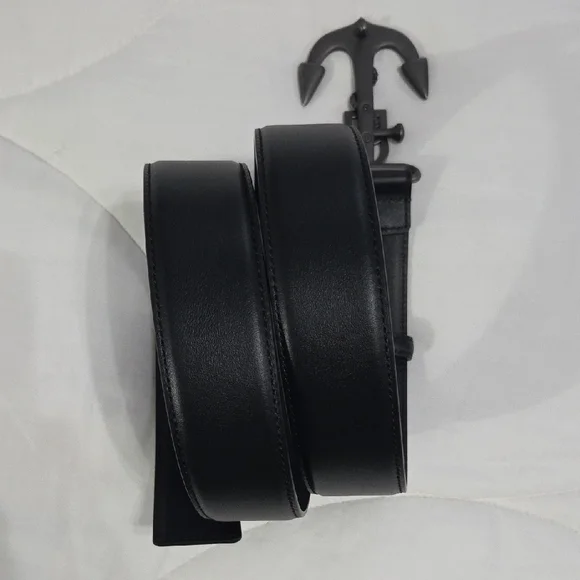 Dolce & Gabbana Black Anchor Buckle Belt - Picture 9 of 14